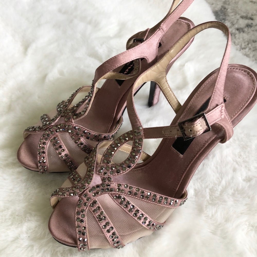 Nina Evening Sandals with Crystal Embellishment